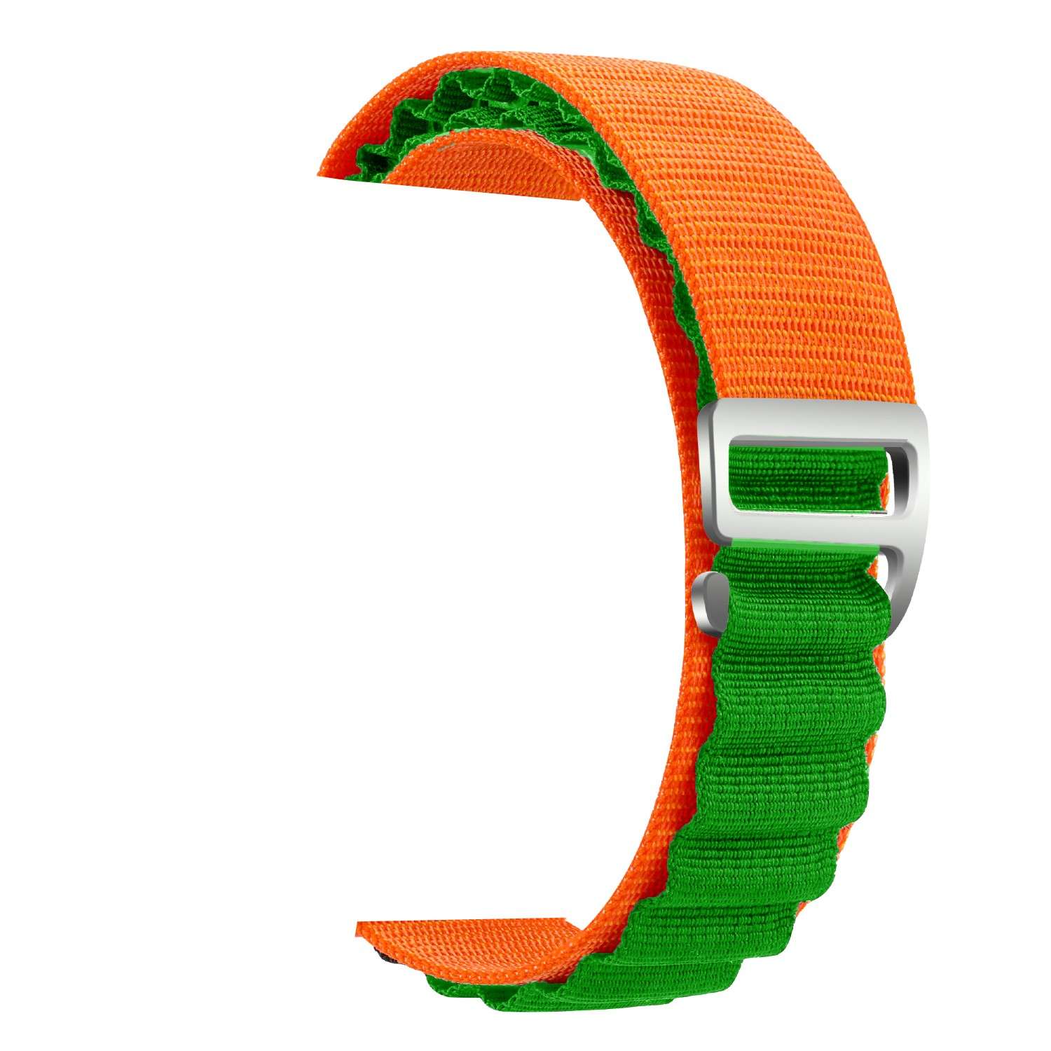 Bracelete Alpine G-Hook Ajustável Garmin Instinct Crossover Solar Branco e  Laranja