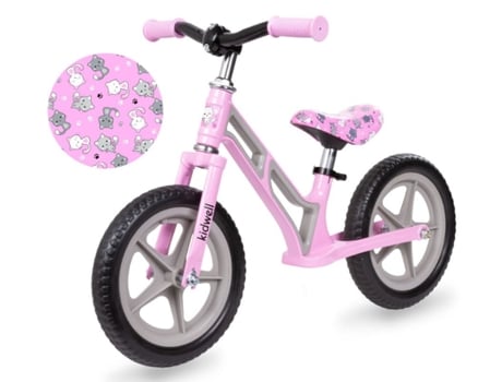 Bicicleta de Equilíbrio KIDWELL Comet Pink/Gray