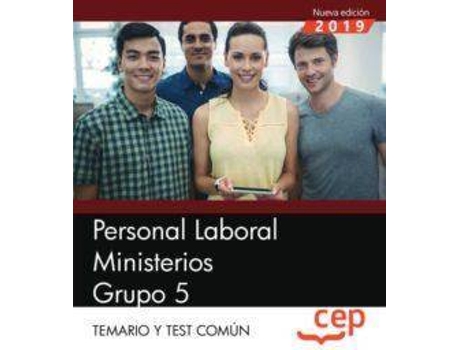 Livro Personal Laboral Ministerios. Grupo 5. Temario y Test Común de Cep (Espanhol)