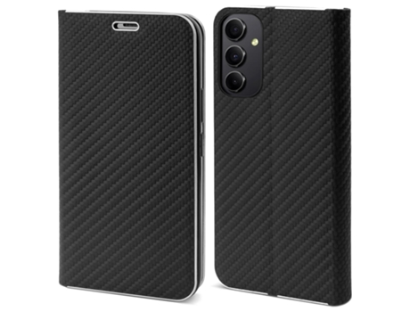 Capa Fólio para Samsung MOOZY Carbono Preto