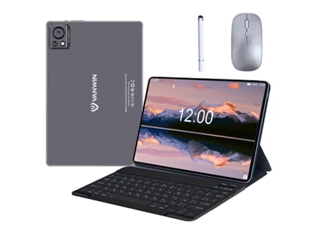 Tablet VANWIN V8Promax Teclado Bluetooth Capa Caneta Mouse 10,36'' 64 Gb 4 Gb Ram Grey