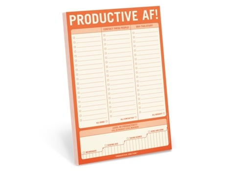 Livro knock knock productive af! pad de created by knock knock (inglês)