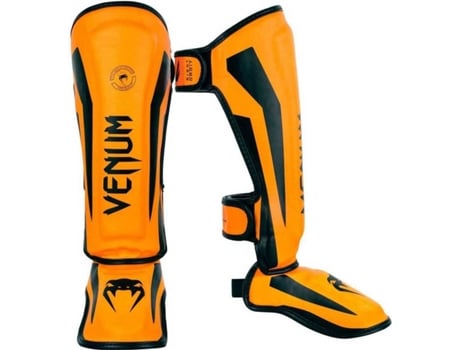 Caneleiras VENUM Elite Shin Guards (Tam.: S - Laranja)