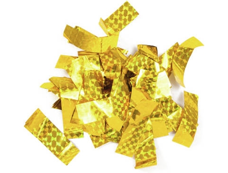 Confetti TCM FX 55x18 mm, Dourado, Laser Effect, 1kg