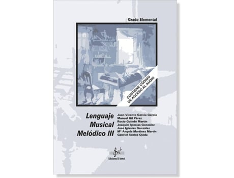 Livro Lenguaje Musical Melódico 3 de Gabriel Robles Ojeda (Espanhol)