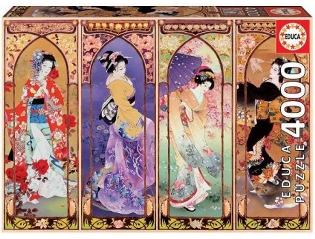 Puzzle EDUCA BORRAS Colagem Geishas Japão (Idade Mínima: 12 Anos - 4000 Peças)