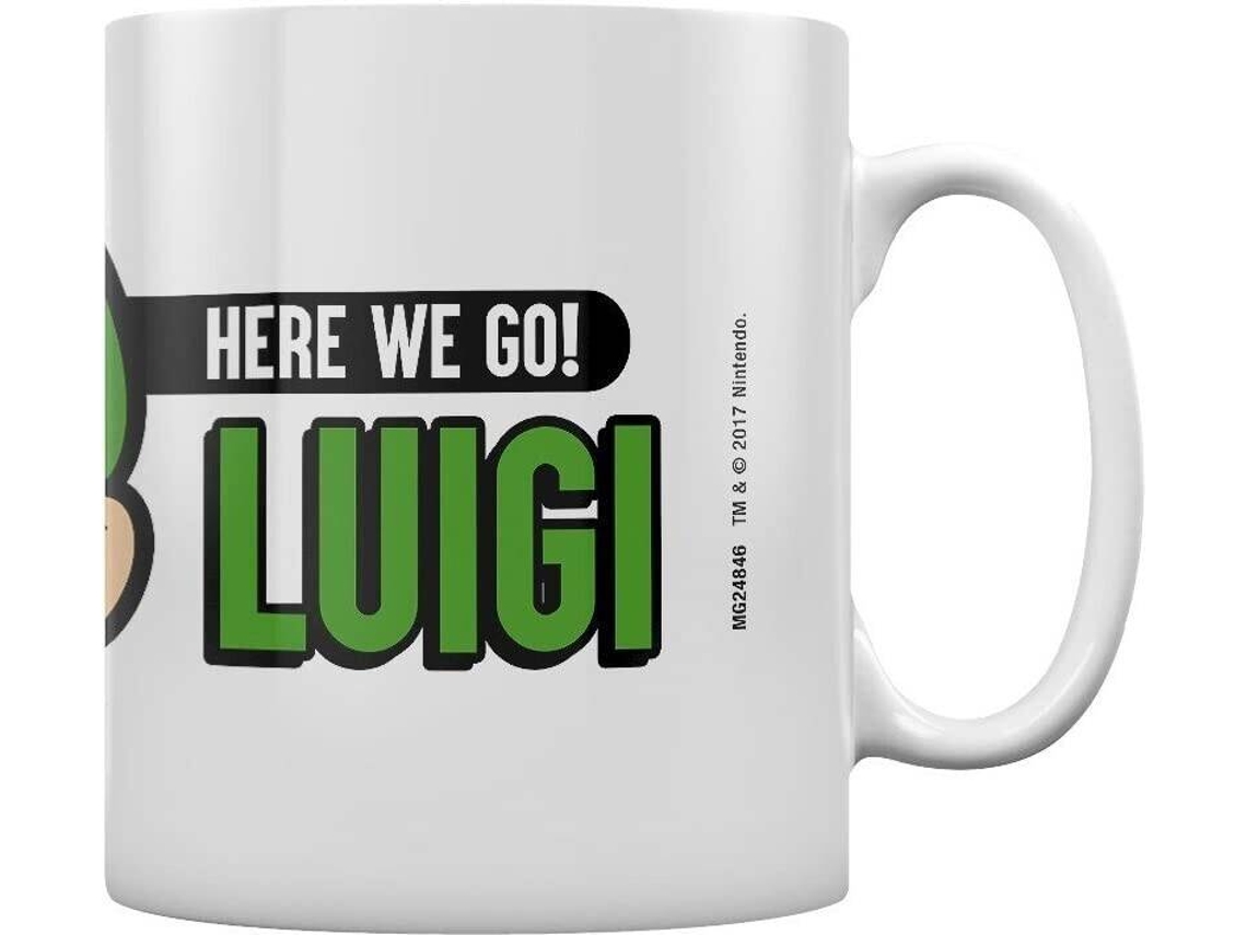 Caneca Super Mário Bros e luigi - Esmaga Tartaruga - Cerâmica