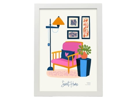 Póster Artemante NACNIC Pop. Home quente ilustrações artísticas modernas para decoração de interiores.