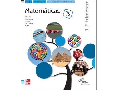 Livro Matemáticas, 3 ESO. 1, 2 y 3 trimestres de Teresa . . . [Et Al. ] Capella I Minguell (Espanhol)