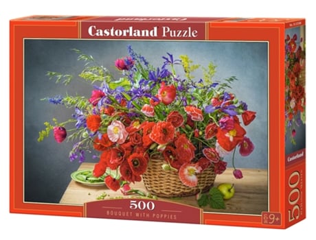 Puzzle CASTORLAND Bouquet With Poppies 500 Pcs 500 Peças Flora