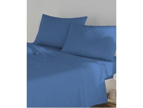 Lençol TOLRA Crown (Azul - Algodão e Poliéster - 90 cm)