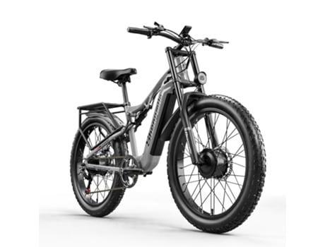 Bicicleta Elétrica SHENGMILO S600 Preto Velocidade Máx: 50 Km/H Autonomia: 90 Km