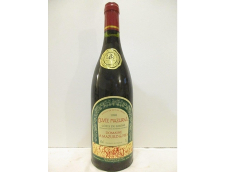 Vinho Tinto DOMAINE MAZURD 1990 (75 cl - 1 unidade)