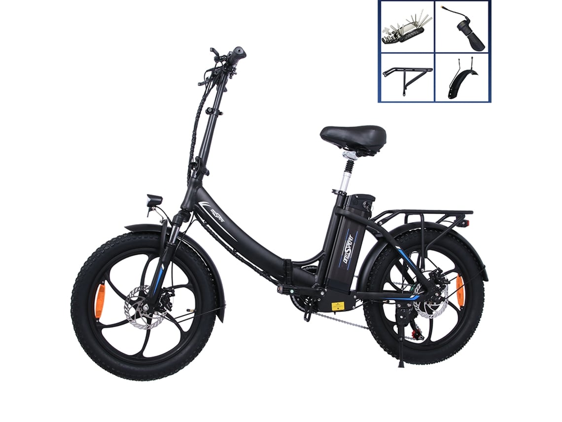 Bicicleta Elétrica Dobrável 350W 15Ah Bateria 20*3.0 Pneu Gordo  Mulheres/Homens | Worten.pt