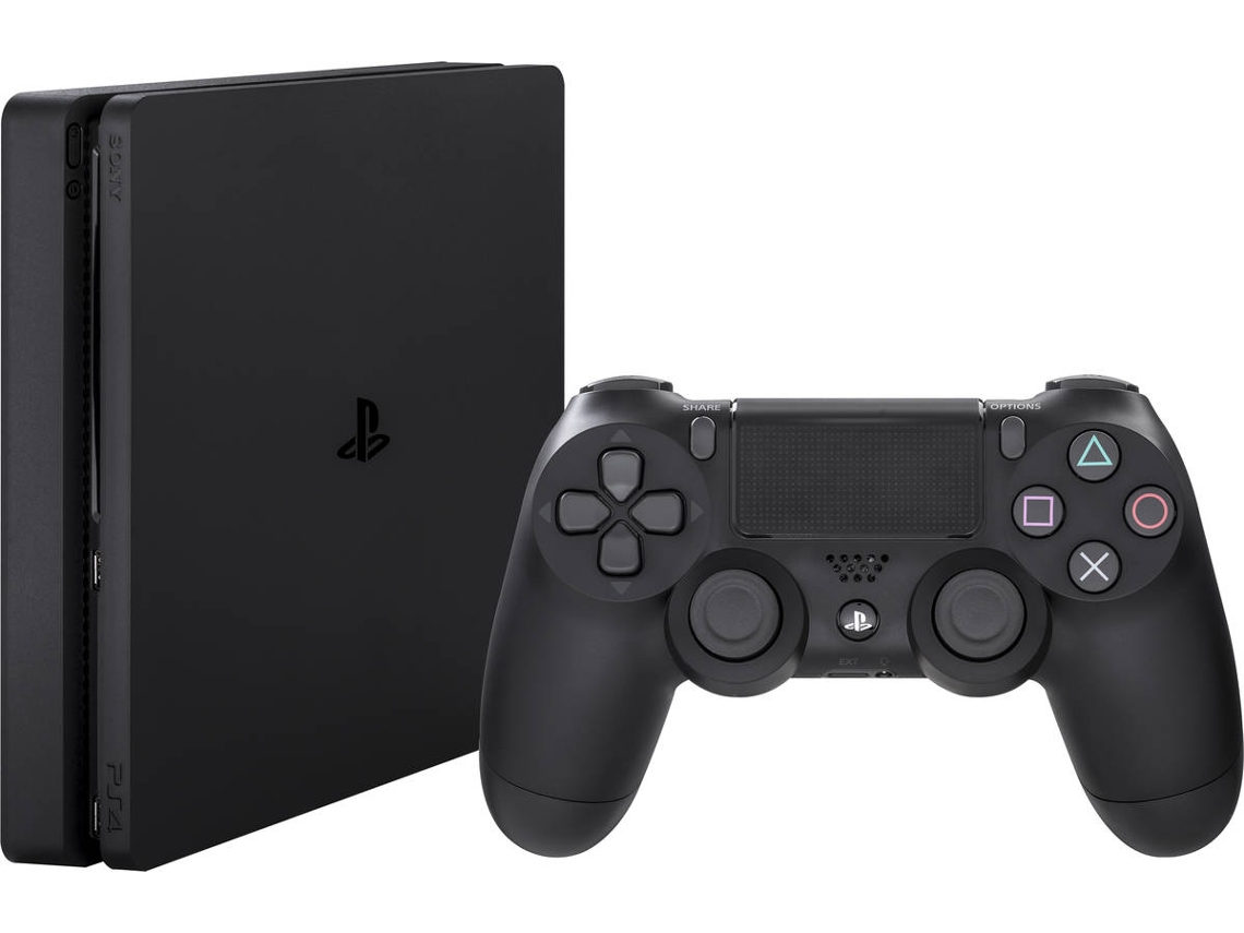 Console PS4 Slim 500GB com 2 Controles e Fifa 19 - 2 Anos de