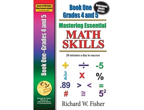 Livro Mastering Essential Math Skills BookGrades 45 Redesigned library version de Richard W Fisher (Inglês)