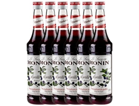 Licor MONIN Schnapp Monin Sirope Arándanos Myrtille Blueberry (0.7 L - 6 unidades)