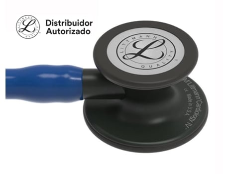 Estetoscópio Littmann Cardiology Iv 6168 Azul Marinho Acabamentos Pretos SOLVENTUM