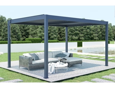 Pérgola Bioclimática CAZEBOO Santa 400S300 Cinzento Antracite