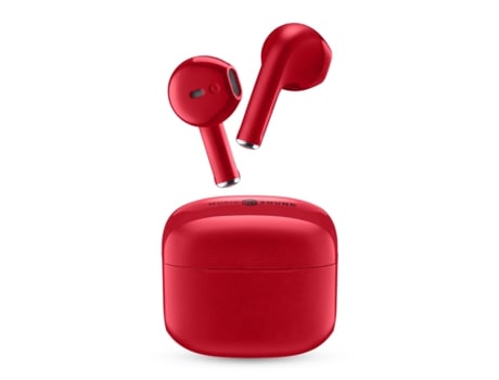 Auriculares Swag Wireless Auricolari MUSIC SOUND Bluetooth Vermelho