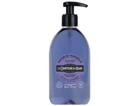 Sabonete Tradicional de Marselha Azeitona-Lavanda 500 Ml LE COMPTOIR DU BAIN