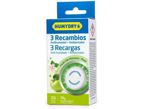 Recarga Anti-Humidade HUMYDRY Maçã (3x75g)