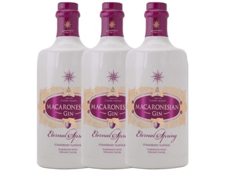 Gin MACARONESIAN GIN Macaronesian Gin Strawberry (0.7 L - 3 unidades)