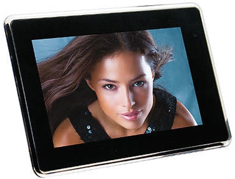 Moldura digital para foto, moldura digital HD, material ABS para outros  tablets de mídia (preto, padrão americano (100-240v))