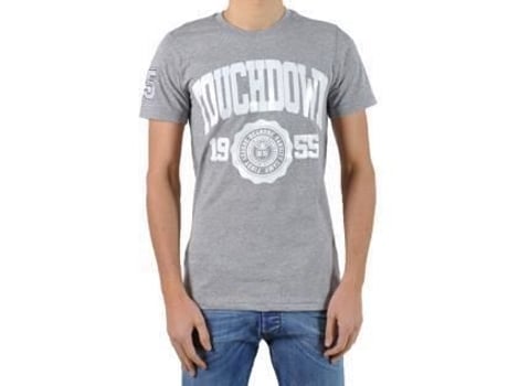 T-Shirt de Homem BE AND BE TOUCHDOWN Cinza Branca Algodão Branco (S)