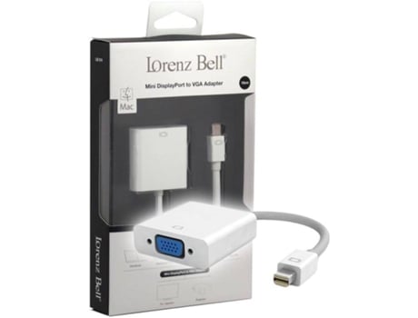 Adaptador LORENZ BELL LB314 (Outlet Caixa Aberta - MacBook - Mini DisplayPort - VGA - 15 cm)