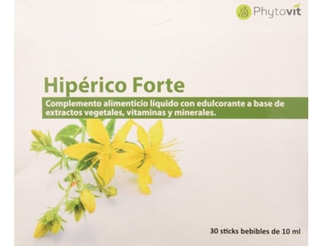 Suplemento Alimentar PHYTOVIT Hiperico Forte 30 Sticks 10 Mililitros (Coco - 10 ml)