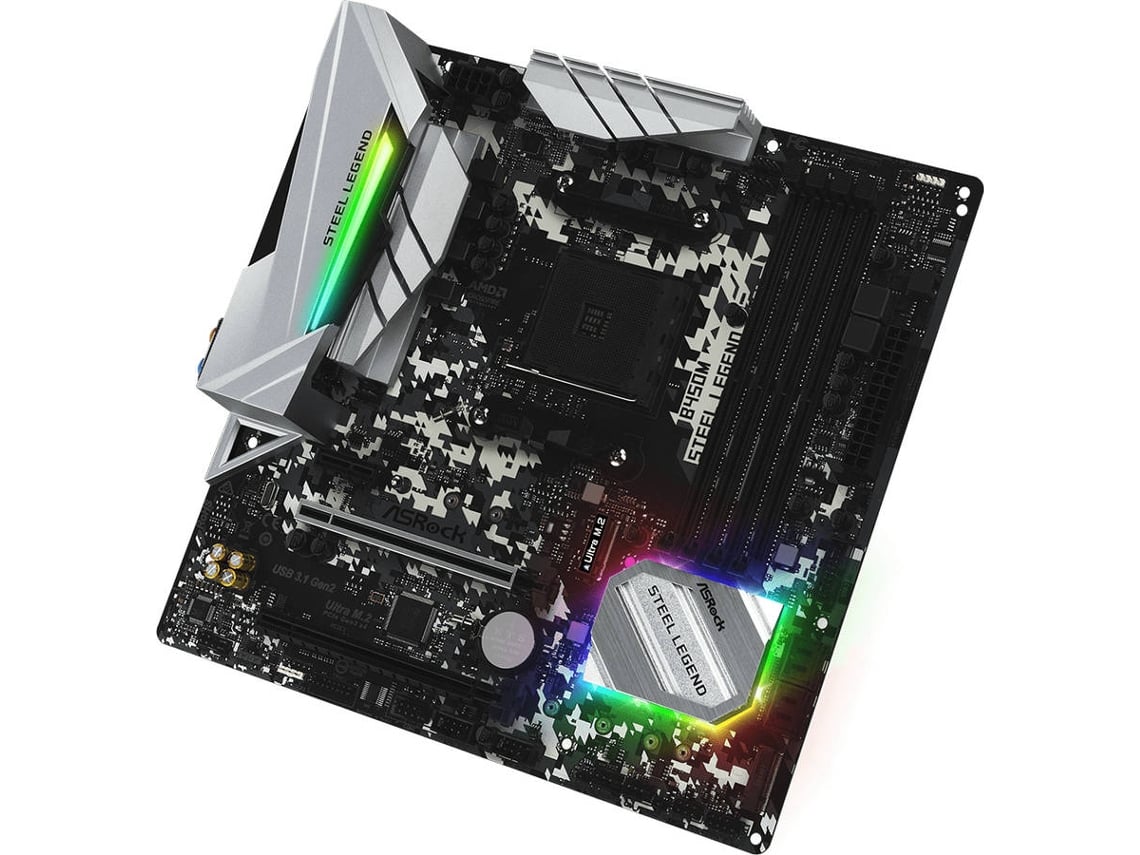 Motherboard ASROCK B450M Steel Legend Socket AM4 AMD B450 ATX