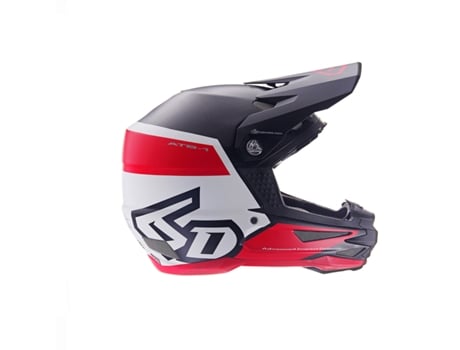 Capacete Completo Bicicleta Bmx / Mtb 6D Helmets - Atb-1 Flight White/Red Matte