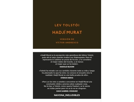 Livro Hadjí Murat de Lev Tolstói (Espanhol)