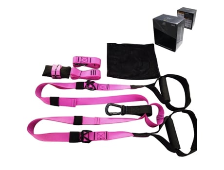 Treino em Suspensão MEGASAVEPT Pull Belt P3-3 Rosa (1,6 m)