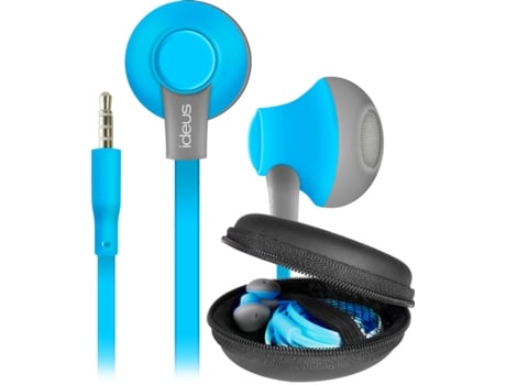 Auscultadores com Fio IDEUS Phf750Bl (On Ear - Microfone - Azul)