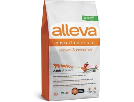 Comida para Cães ALLEVA  Equilibrium All Days Chicken & Fish (2 kg - Seca - Adulto - Sabor: Frango)