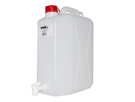 Bidon plastico 20 l con grifo blanco