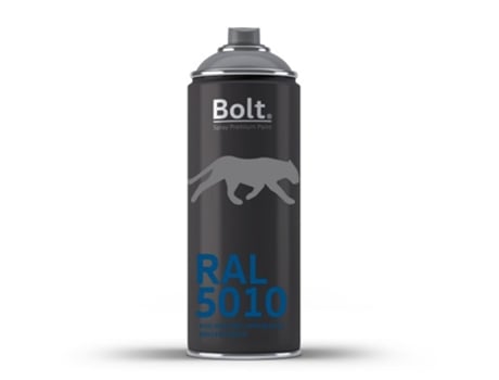 Spray Bolt Acrílico Premium Acrílico Brilhante Ral 400 Ml (Ral 5010 Azul Genciana)