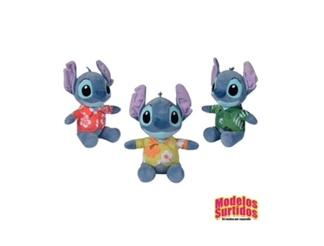 Peluche STITCH Hawaii 25 Cm 3 Surtidos