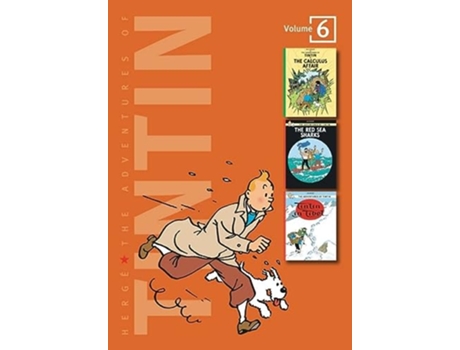 Livro Adventures of Tintin Volume 6 de Hergé (Inglês - Capa Dura)