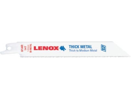 Lâmina LENOX S De Reciprocrating De Corte De Metal (614R152x19x0.9 14Tpi - Pack De5)