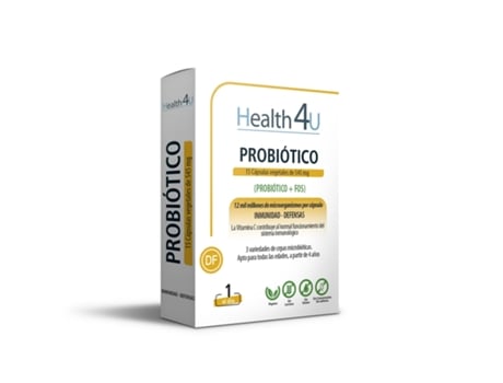 Probiótico 545 Mg H4U 15 Cápsulas Vegetais HEALTH 4U