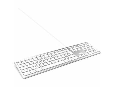 Teclado Mobility Lab Prateado Branco Mac OS AZERTY