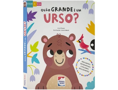 Livro Deslize E Veja Quão Grande É O Urso? de Lisa Regan (Português)