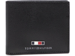 Carteira TOMMY HILFIGER Pele Homem (Preto)