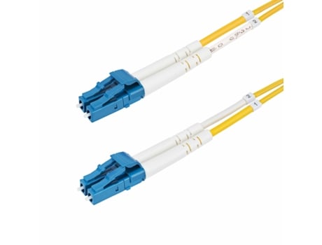 Cabo de fibra ótica duplex Lc para Lc Upc Os2 Singlemode 10M 9/125?m 100G Resistente à curvatura Baixa perda de inserção Cabo Lszh STARTECHCOM