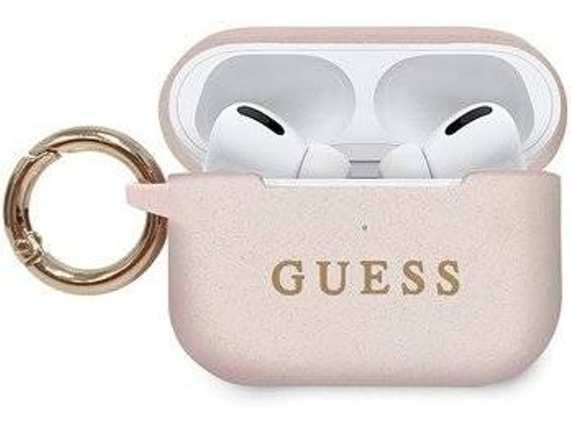 Capa AirPods Pro GUESS Faceplate Original Rosa Worten.pt