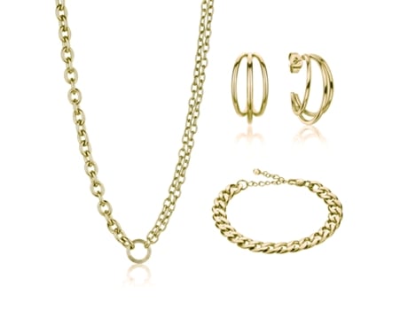 Conjunto de Colar, Brincos e Pulseira para Mulher ISABELLA FORD (TU - Multicor)