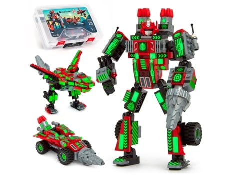 Robotryx-Red-Grindburst 3 In 1 JITTERYGIT (Idade recomendada: 6 anos)